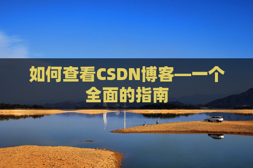 如何查看CSDN博客—一个全面的指南